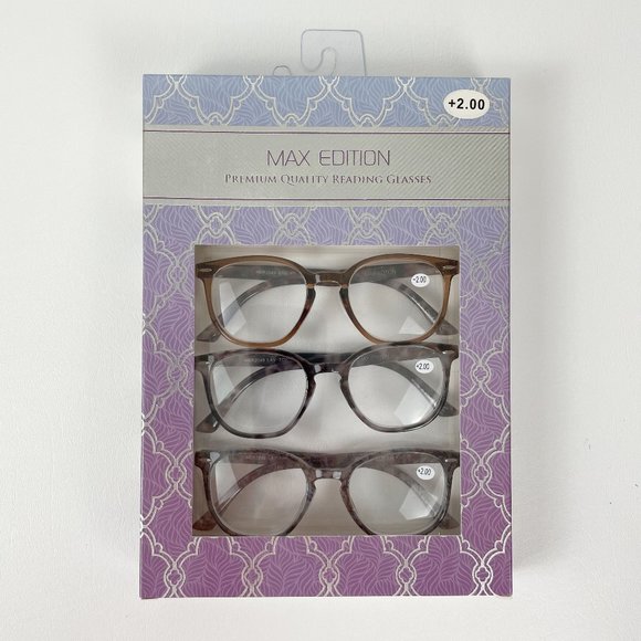 Max Edition +2.00 Reading Glasses - Picture 1 of 3
